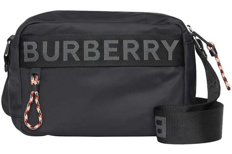 Burberry ECONYL Logo Crossbody Black .